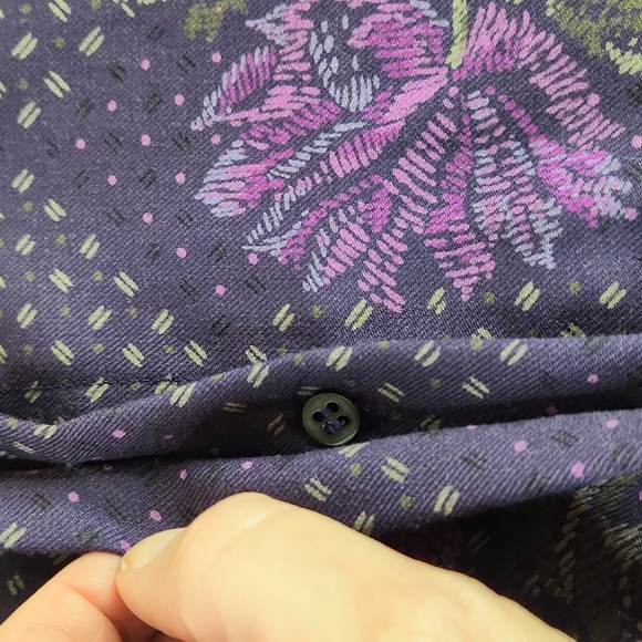 Vintage Evan-Picone Floral Long Sleeve Blouse/Shirt. Size 14 - Picture 6 of 10